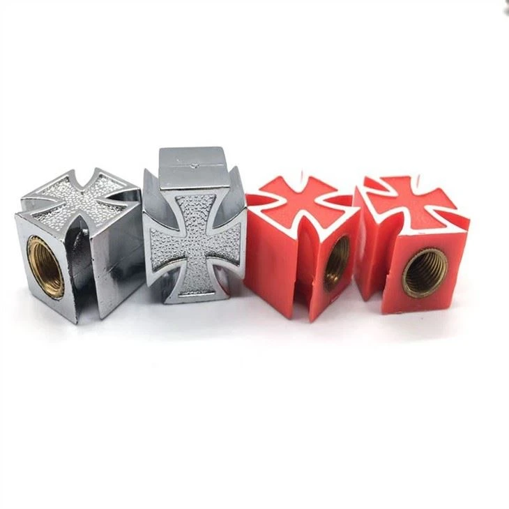 Universal Cross Style Tire Wheel Valve Caps